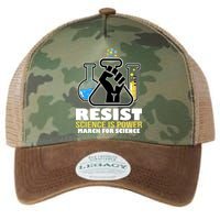 Resist Science is Power March for Science Fist Logo Legacy Tie Dye Trucker Hat