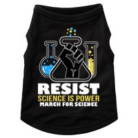 Resist Science is Power March for Science Fist Logo Doggie Tank