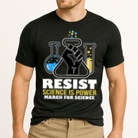 Resist Science is Power March for Science Fist Logo Performance Shirt