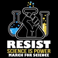 Resist Science is Power March for Science Fist Logo Impact Tech Backpack