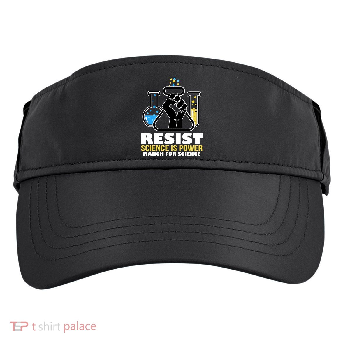 Resist Science is Power March for Science Fist Logo Adult Drive Performance Visor