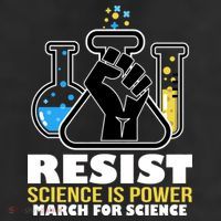 Resist Science is Power March for Science Fist Logo Adult Drive Performance Visor
