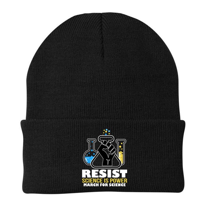 Resist Science is Power March for Science Fist Logo Beanie