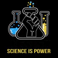 Resist Science is Power March for Science Fist Logo 16oz Travel Tumbler