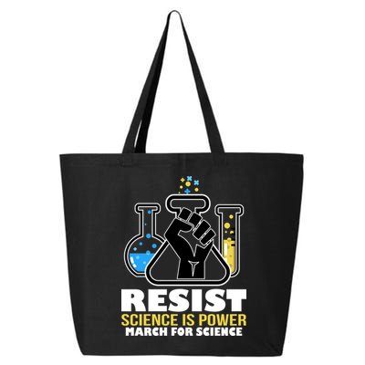 Resist Science is Power March for Science Fist Logo 25L Jumbo Tote
