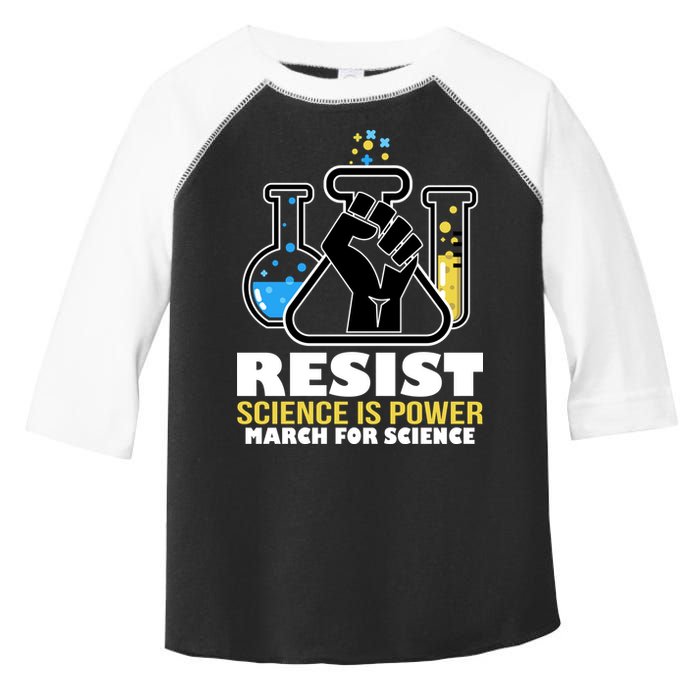 Resist Science is Power March for Science Fist Logo Toddler Fine Jersey T-Shirt