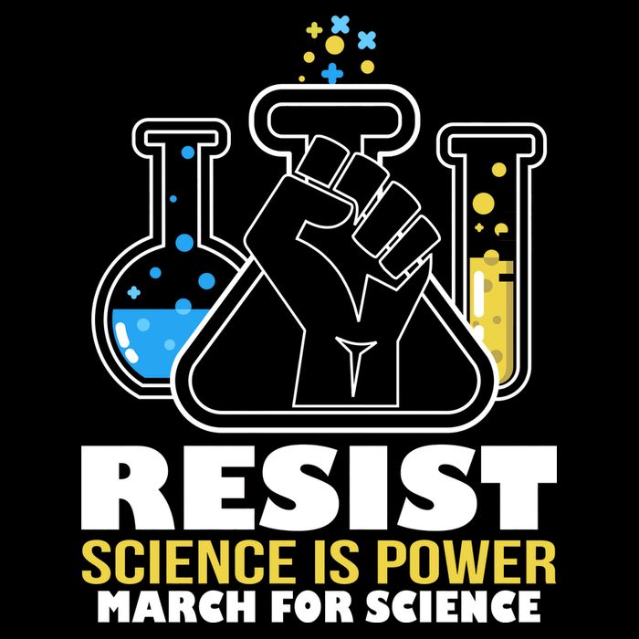 Resist Science is Power March for Science Fist Logo Wool Snapback Cap