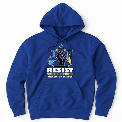 Resist Science is Power March for Science Fist Logo Hoodie