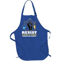 Resist Science is Power March for Science Fist Logo Full-Length Apron With Pockets