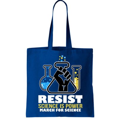 Resist Science is Power March for Science Fist Logo Bag
