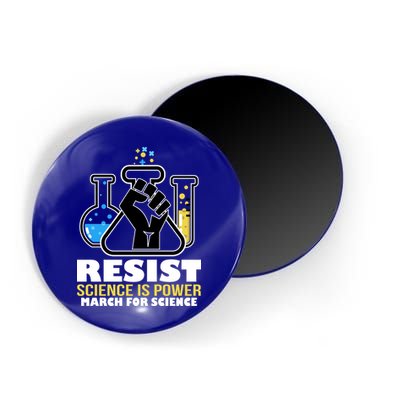Resist Science is Power March for Science Fist Logo Magnet