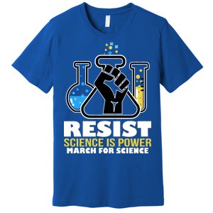 Resist Science is Power March for Science Fist Logo Premium T-Shirt