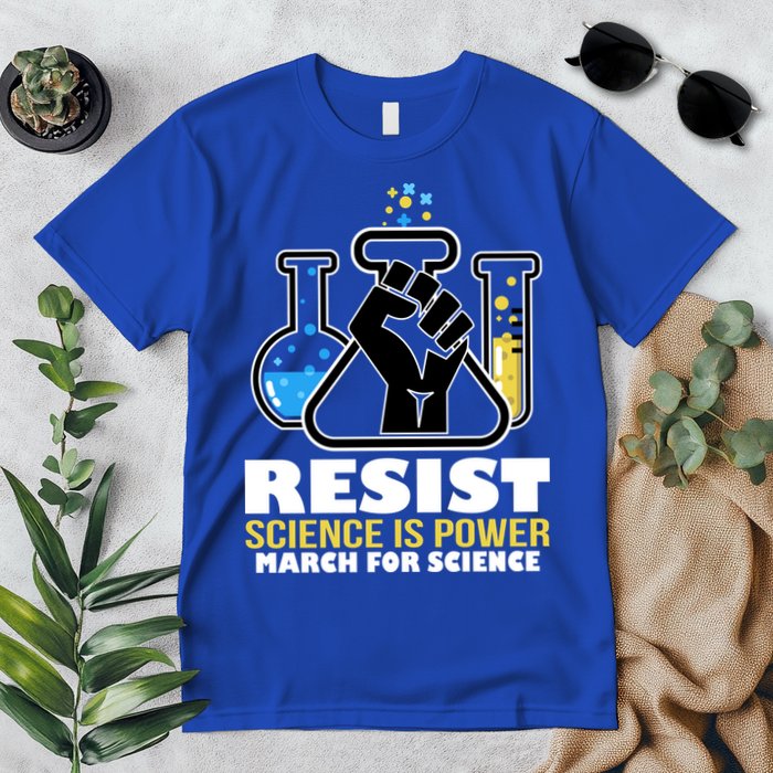Resist Science is Power March for Science Fist Logo Premium T-Shirt