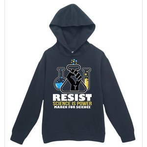 Resist Science is Power March for Science Fist Logo Urban Pullover Hoodie