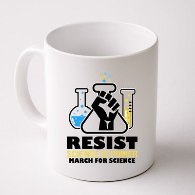 Resist Science is Power March for Science Fist Logo Coffee Mug