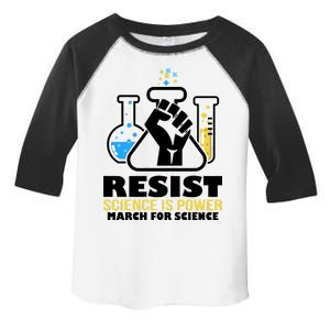 Resist Science is Power March for Science Fist Logo Toddler Fine Jersey T-Shirt