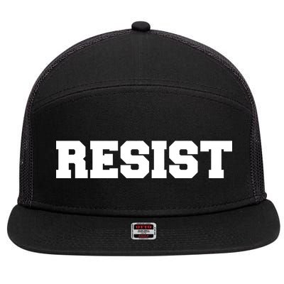 RESIST The Resistance Anti Donald Trump Love Trumps Hate 7 Panel Mesh Trucker Snapback Hat