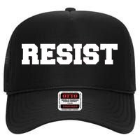 RESIST The Resistance Anti Donald Trump Love Trumps Hate High Crown Mesh Back Trucker Hat