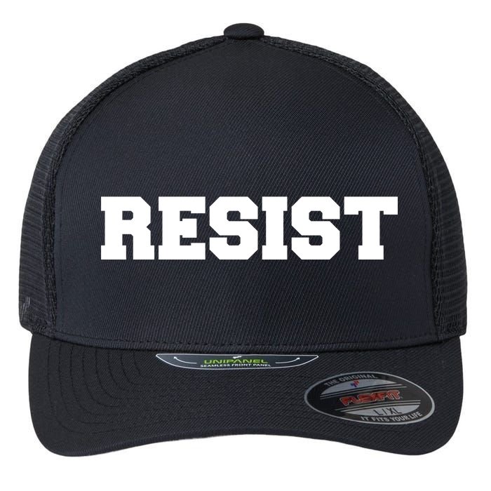 RESIST The Resistance Anti Donald Trump Love Trumps Hate Flexfit Unipanel Trucker Cap