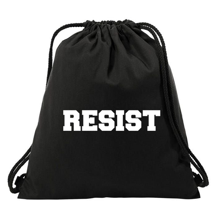 RESIST The Resistance Anti Donald Trump Love Trumps Hate Drawstring Bag