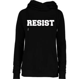 RESIST The Resistance Anti Donald Trump Love Trumps Hate Womens Funnel Neck Pullover Hood