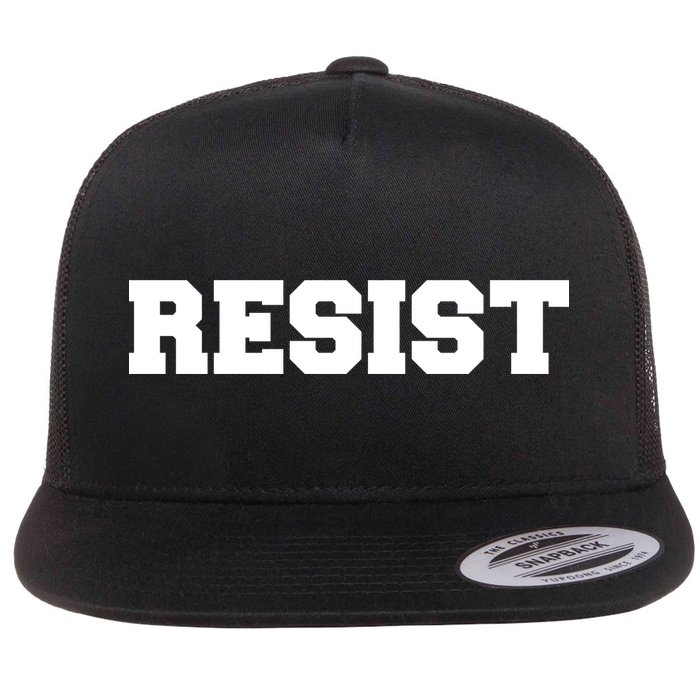 RESIST The Resistance Anti Donald Trump Love Trumps Hate Flatbill Hat