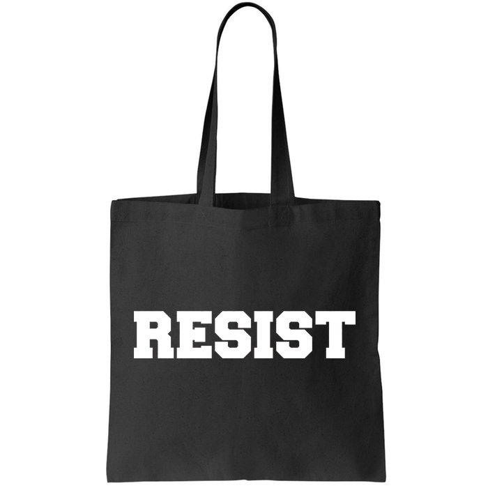 RESIST The Resistance Anti Donald Trump Love Trumps Hate Tote Bag