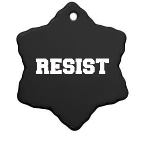 RESIST The Resistance Anti Donald Trump Love Trumps Hate Ceramic Star Ornament