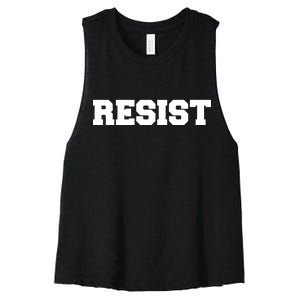 RESIST The Resistance Anti Donald Trump Love Trumps Hate Women's Racerback Cropped Tank