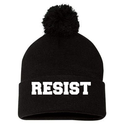 RESIST The Resistance Anti Donald Trump Love Trumps Hate Pom Pom 12in Knit Beanie