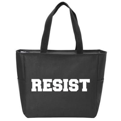 RESIST The Resistance Anti Donald Trump Love Trumps Hate Zip Tote Bag