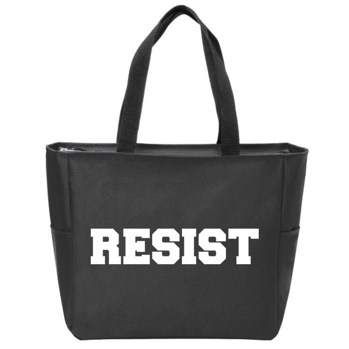 RESIST The Resistance Anti Donald Trump Love Trumps Hate Zip Tote Bag