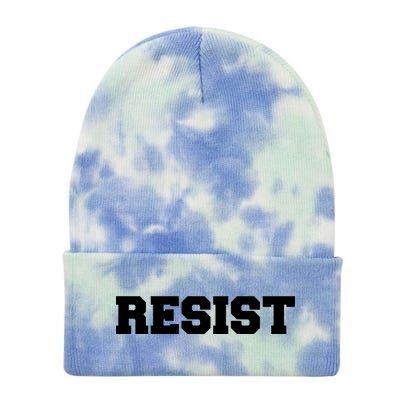 RESIST The Resistance Anti Donald Trump Love Trumps Hate Tie Dye 12in Knit Beanie