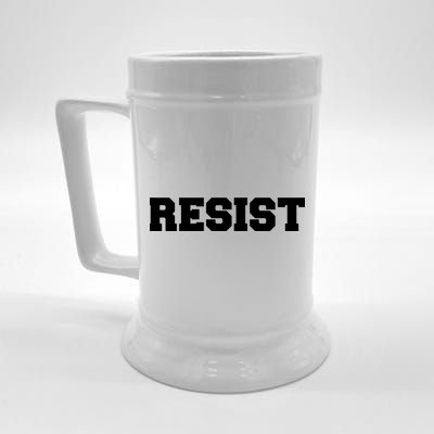 RESIST The Resistance Anti Donald Trump Love Trumps Hate Beer Stein