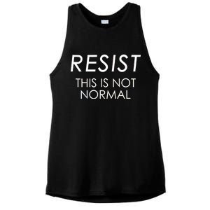 Resist This is Not Normal Anti Trump Ladies PosiCharge Tri-Blend Wicking Tank