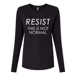 Resist This is Not Normal Anti Trump Womens Cotton Relaxed Long Sleeve T-Shirt