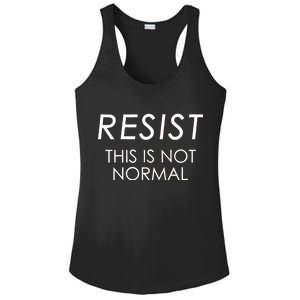 Resist This is Not Normal Anti Trump Ladies PosiCharge Competitor Racerback Tank