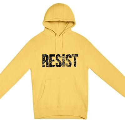 Resist United States of America Rebel Political Resistance Premium Pullover Hoodie