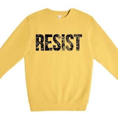 Resist United States of America Rebel Political Resistance Premium Crewneck Sweatshirt