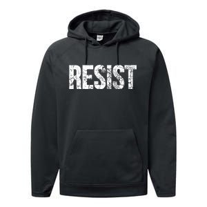 Resist United States of America Rebel Political Resistance Performance Fleece Hoodie