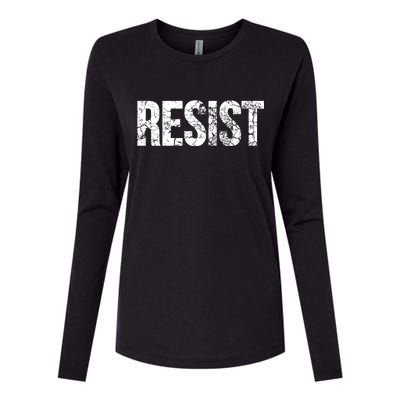 Resist United States of America Rebel Political Resistance Womens Cotton Relaxed Long Sleeve T-Shirt