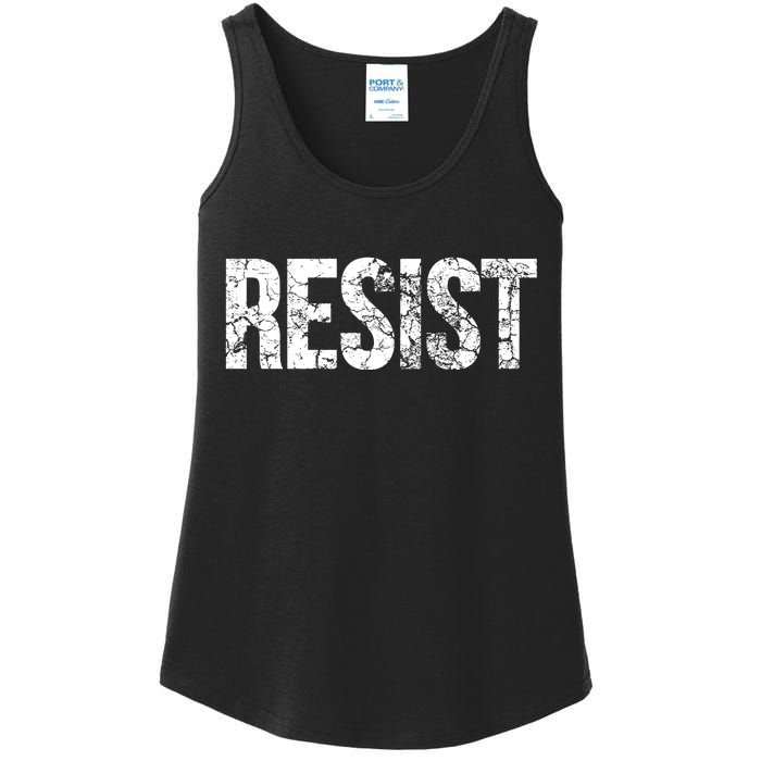 Resist United States of America Rebel Political Resistance Ladies Essential Tank