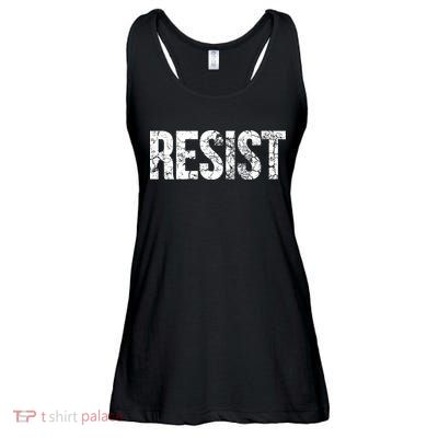 Resist United States of America Rebel Political Resistance Ladies Essential Flowy Tank