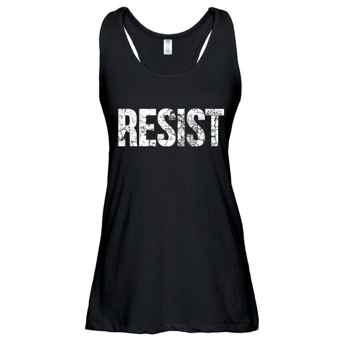 Resist United States of America Rebel Political Resistance Ladies Essential Flowy Tank