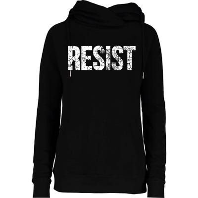 Resist United States of America Rebel Political Resistance Womens Funnel Neck Pullover Hood