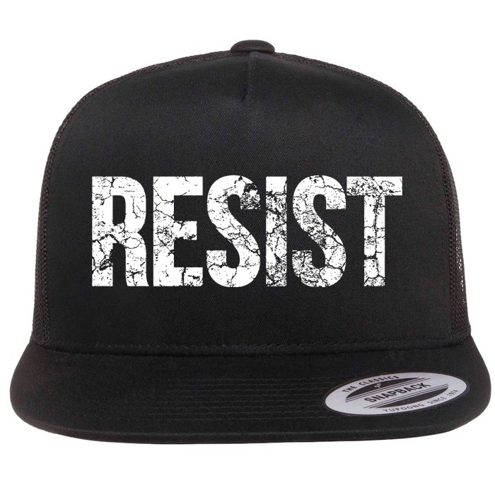 Resist United States of America Rebel Political Resistance Flat Bill Trucker Hat