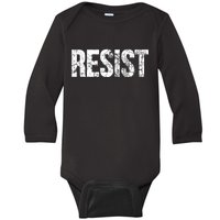 Resist United States of America Rebel Political Resistance Baby Long Sleeve Bodysuit