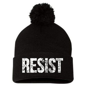 Resist United States of America Rebel Political Resistance Pom Pom 12in Knit Beanie