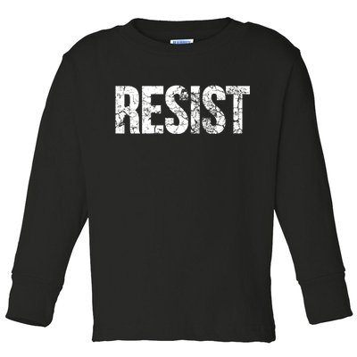 Resist United States of America Rebel Political Resistance Toddler Long Sleeve Shirt