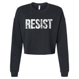 Resist United States of America Rebel Political Resistance Cropped Pullover Crew